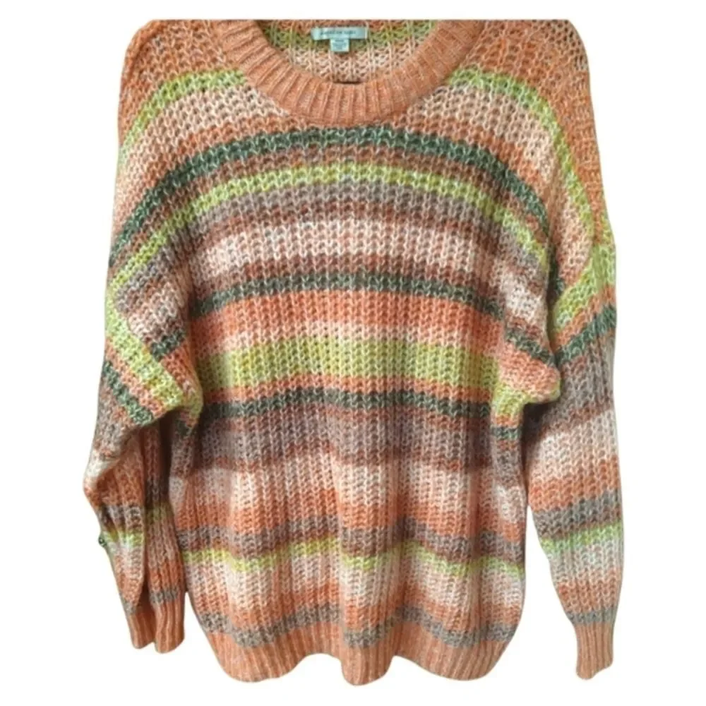 NEW! American Eagle Outfitters Multi Color Soft Sweater Size M